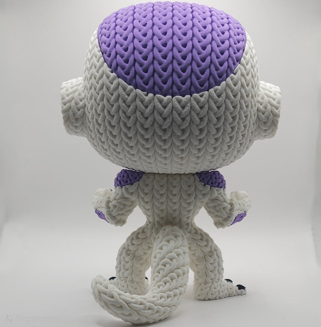 Knitted Design - 3D Printed Dragonball Z Character Figures - Unique Display Collectibles