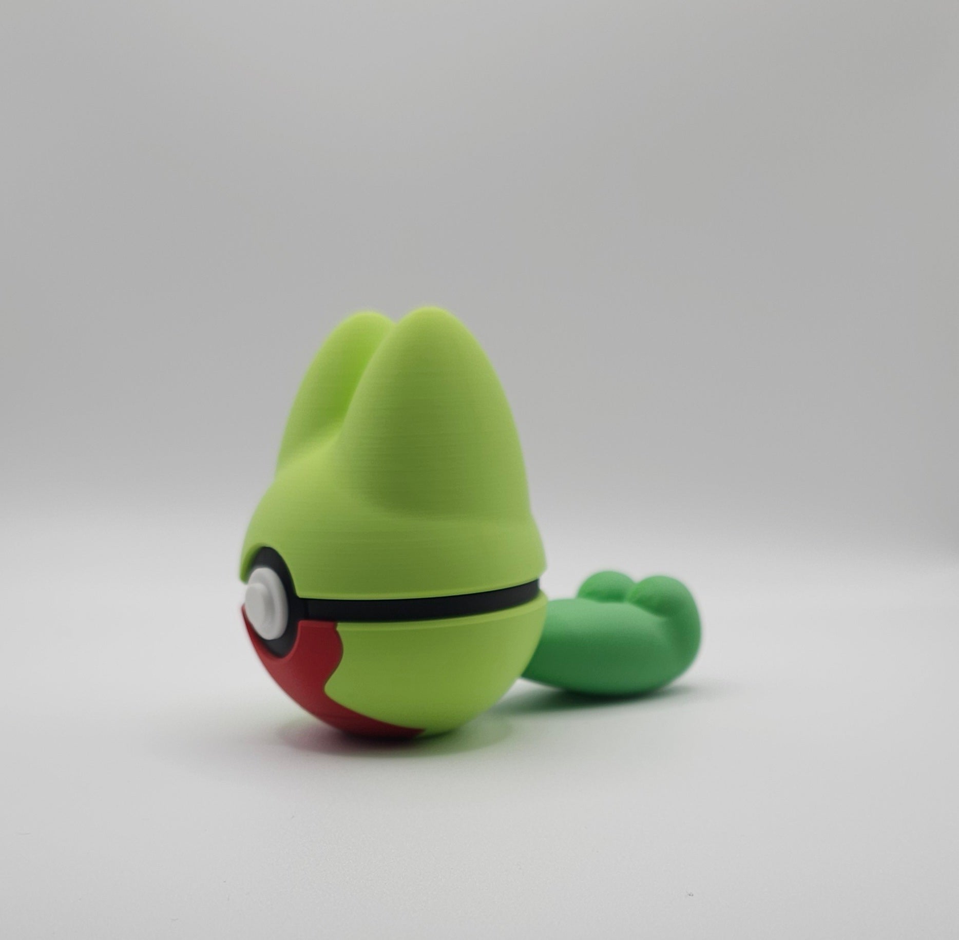 Pokemon Character Design- 3D Printed Pokeball- Treeko- Unique Display Collectible
