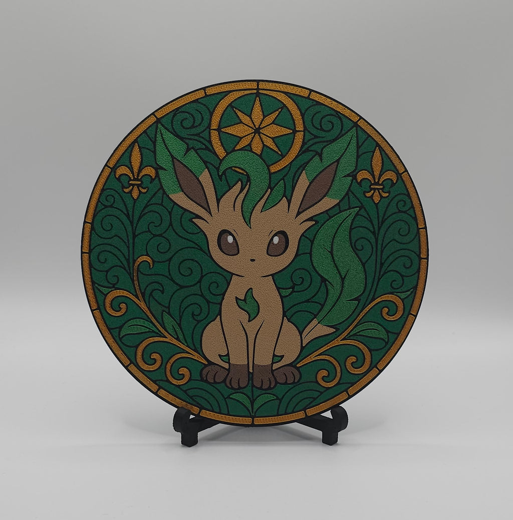 Eeveelutions Stained Glass Inspired- 3D Printed Wall/Door Decor