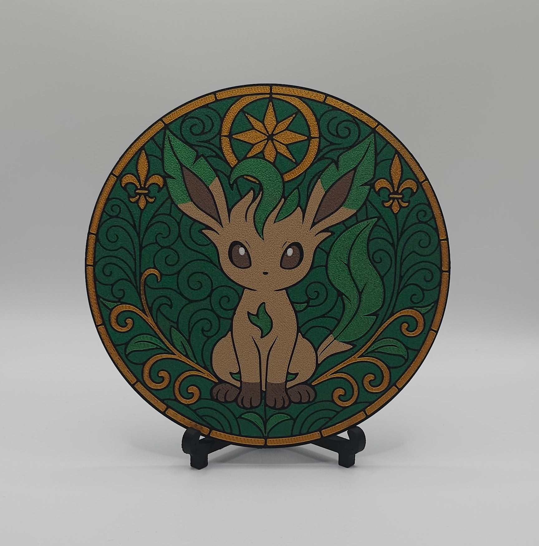 Eeveelutions Stained Glass Inspired- 3D Printed Wall/Door Decor