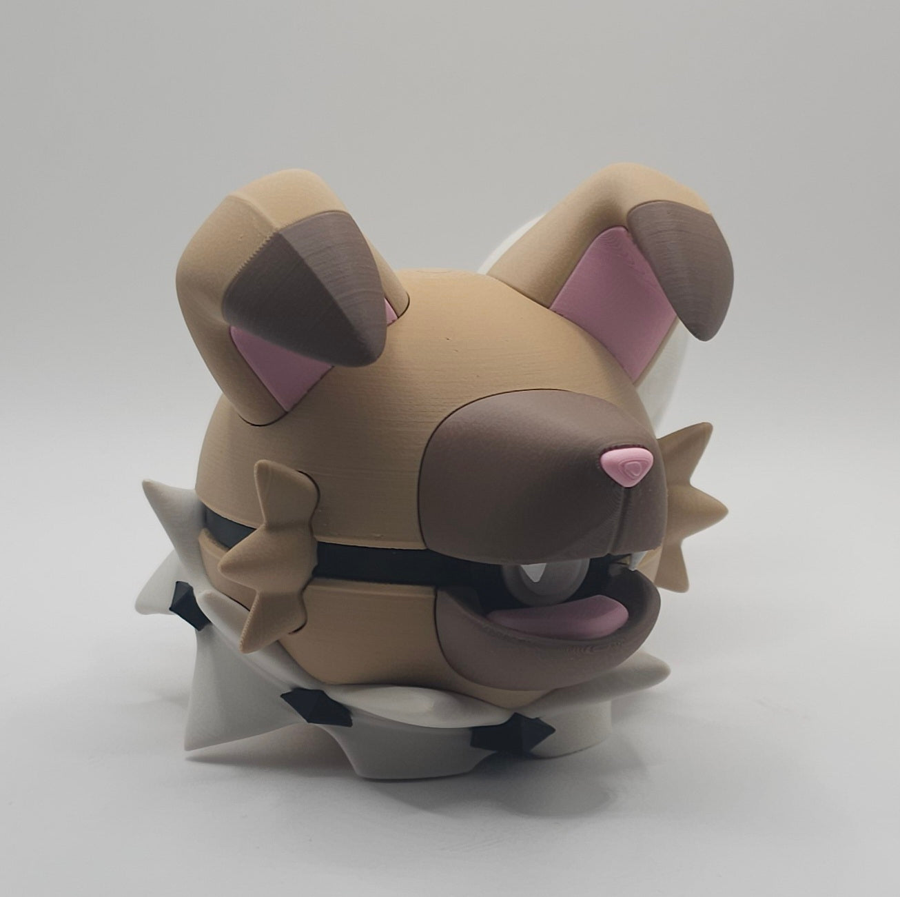 Pokemon Character Design- 3D Printed Pokeball- Rockruff- Unique Display Collectible