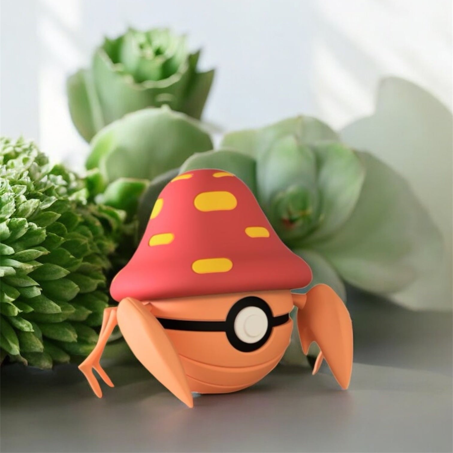 Pokemon Character Design - 3D Printed Pokeball - Parasect - Unique Display Collectible
