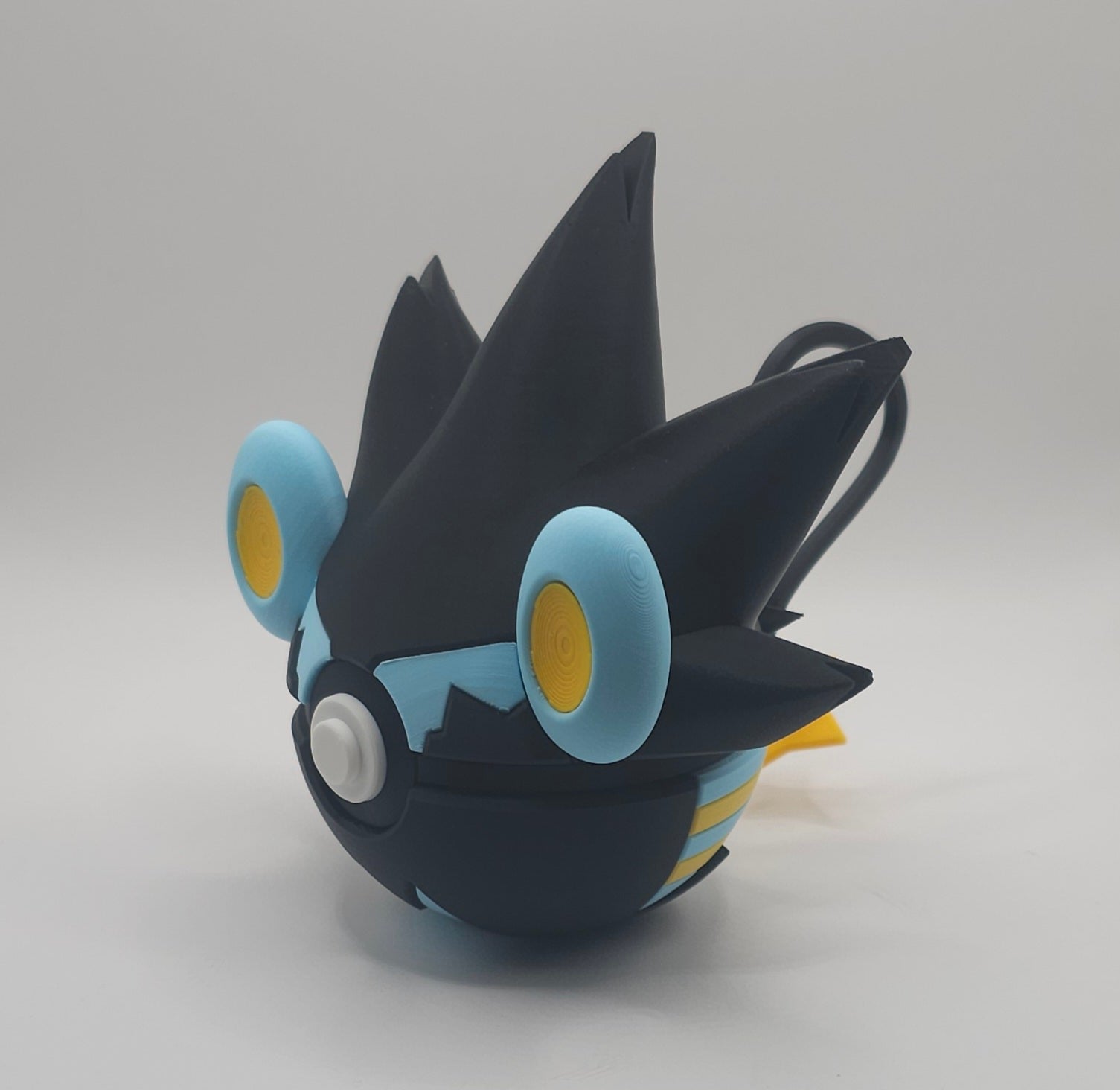 Pokemon Character Design- 3D Printed Pokeball- Luxray - Unique Display Collectible