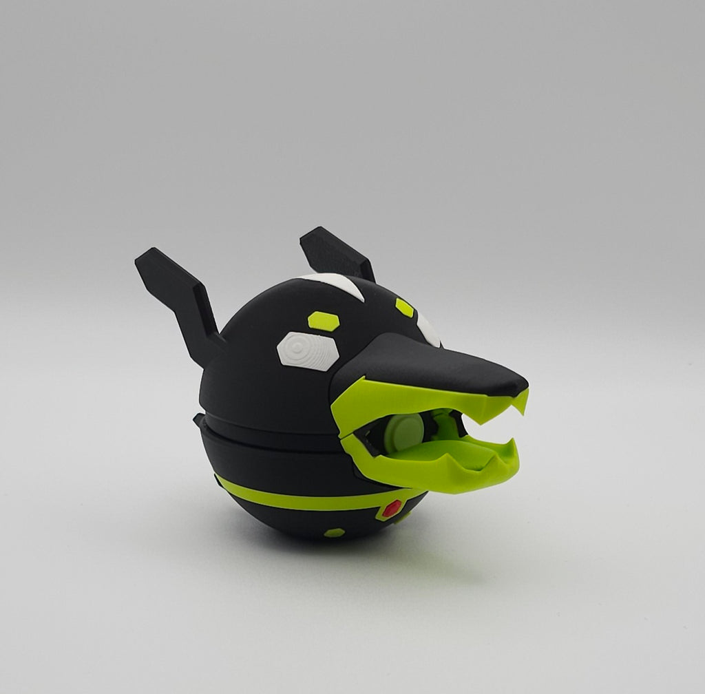 Pokemon Character Design- 3D Printed Pokeball- Zygarde 10% Form- Unique Display Collectible