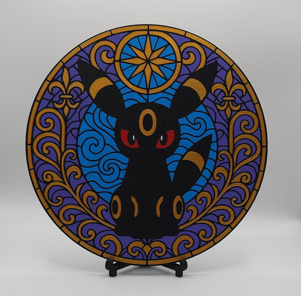 Eeveelutions Stained Glass Inspired- 3D Printed Wall/Door Decor