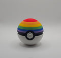 Pokemon inspired Pride Ball - 3D Printed - Unique Fan Art Collectible