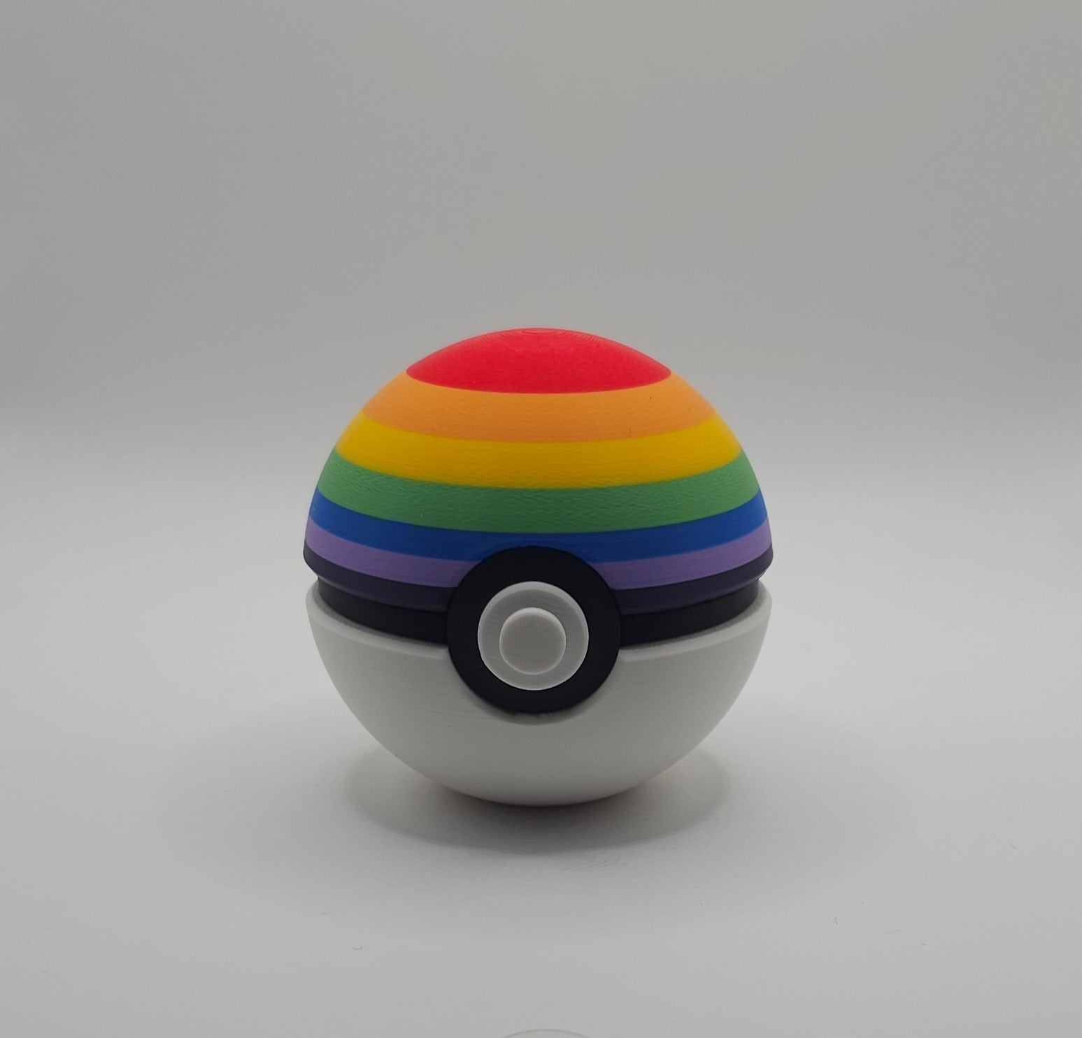 Pokemon inspired Pride Ball - 3D Printed - Unique Fan Art Collectible