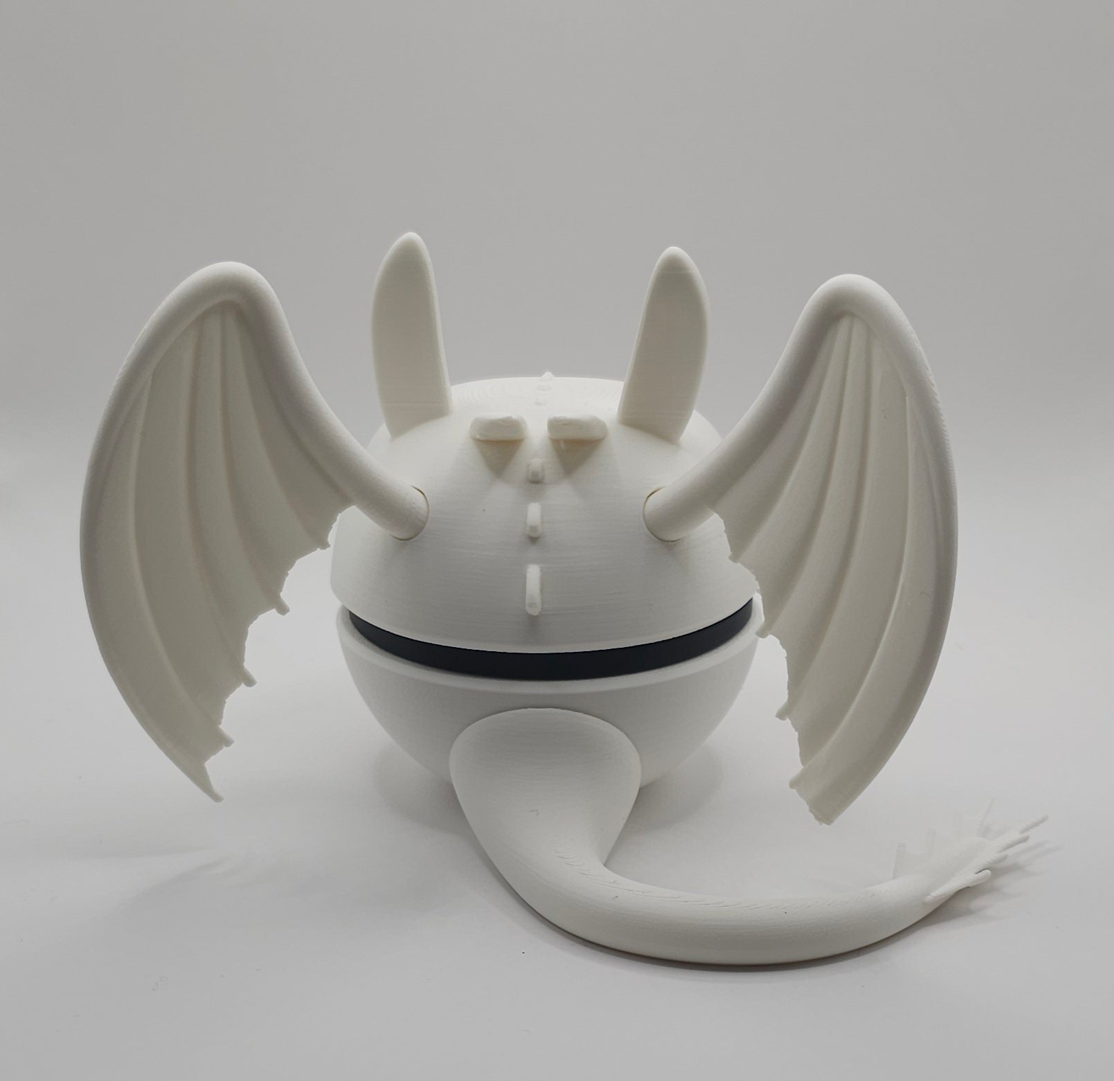 Toothless and Light Fury inspired Pokeball- 3D Printed- Unique Display Collectible