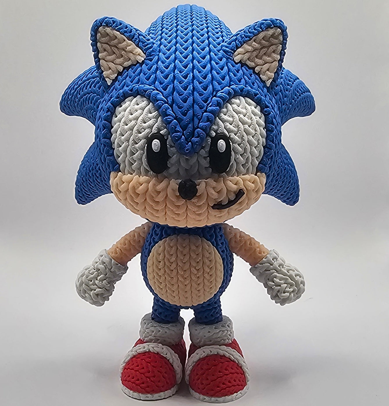 Sonic & Friends- 3D Printed Knitted Design Figures- Unique Display Fan Art Collectibles