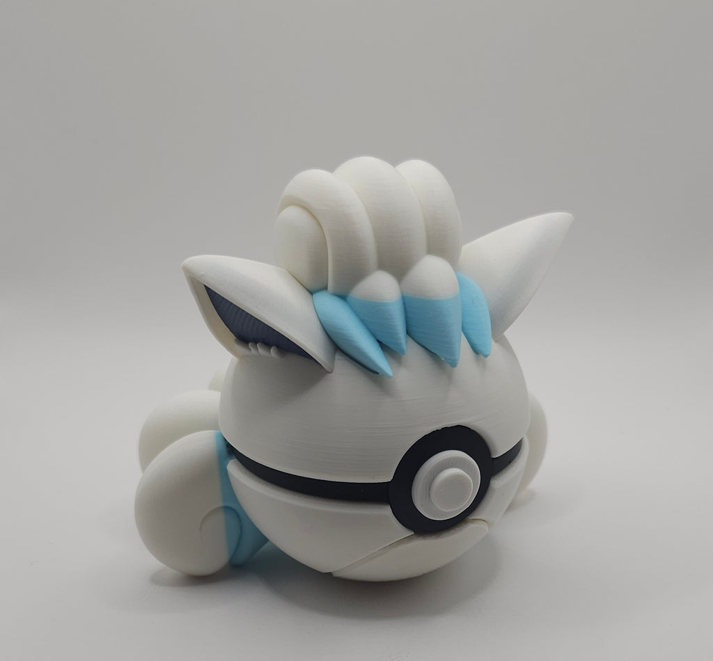 Pokemon Character Design 3D Printed Pokeball - Vulpix - Unique Display Collectible