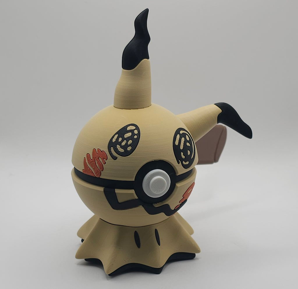 Pokemon Character Design 3D Printed Pokeball - Mimikyu - Unique Display Collectible