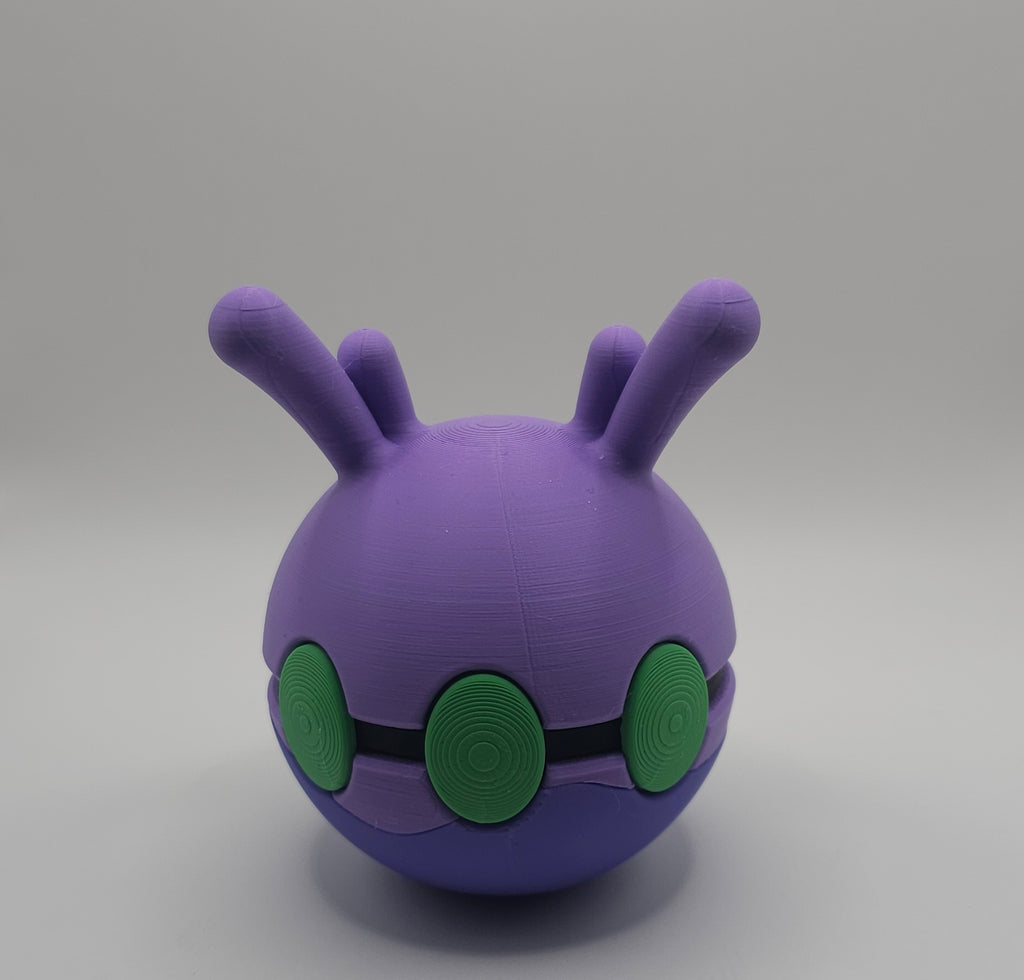 Pokemon Character Design - 3D Printed Pokeball - Goomy - Unique Display Collectible