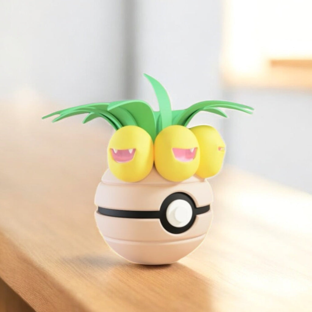 Pokemon Character Design- 3D Printed Pokeball- Exeggcute & Exeggutor- Unique Display Collectible