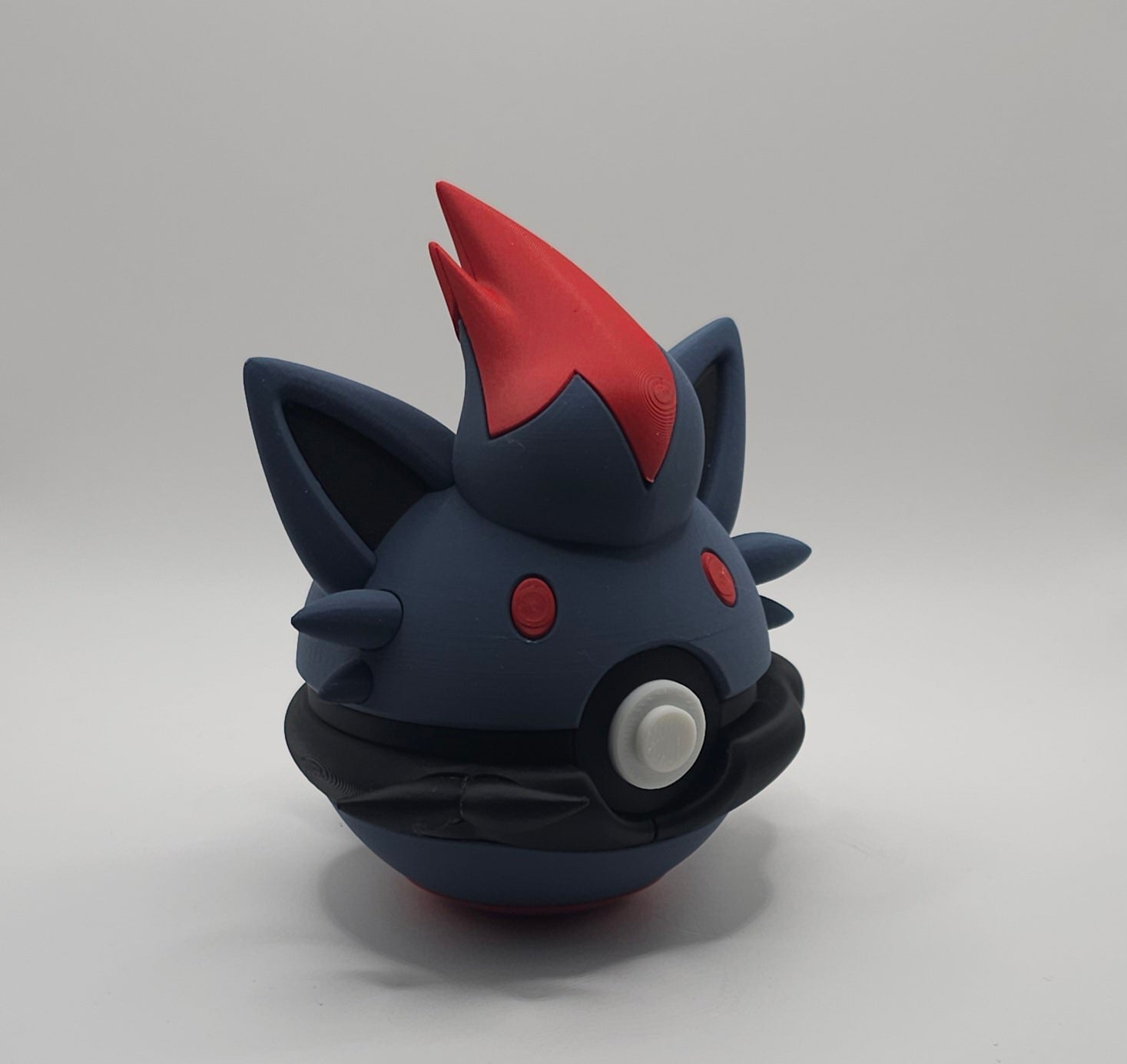 Pokemon Character Design- 3D Printed Pokeball- Zorua- Unique Display Collectible