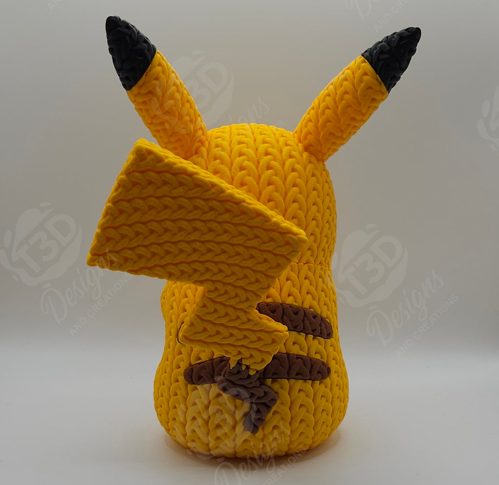 Pikachu Knitted Design Figure