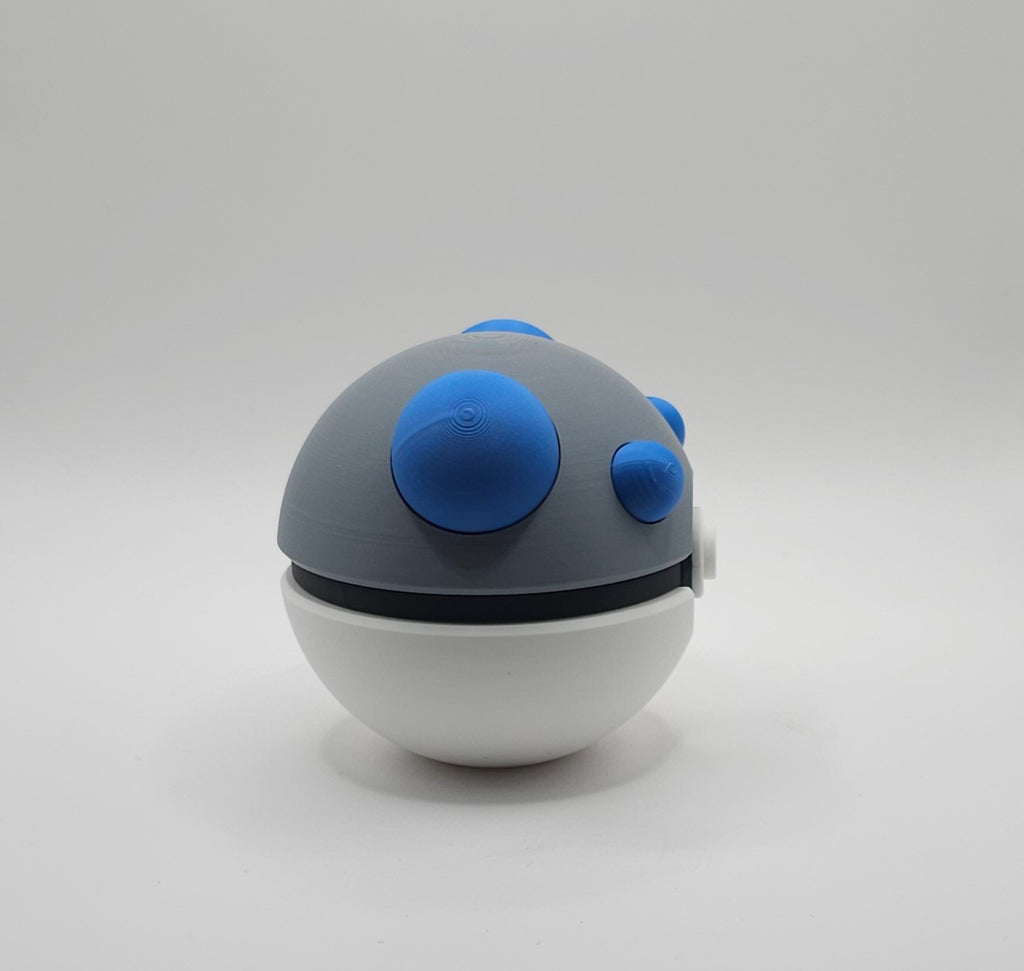 Pokemon 3D Printed Pokeball- Heavy Ball Design- Unique Fan Art Collectible
