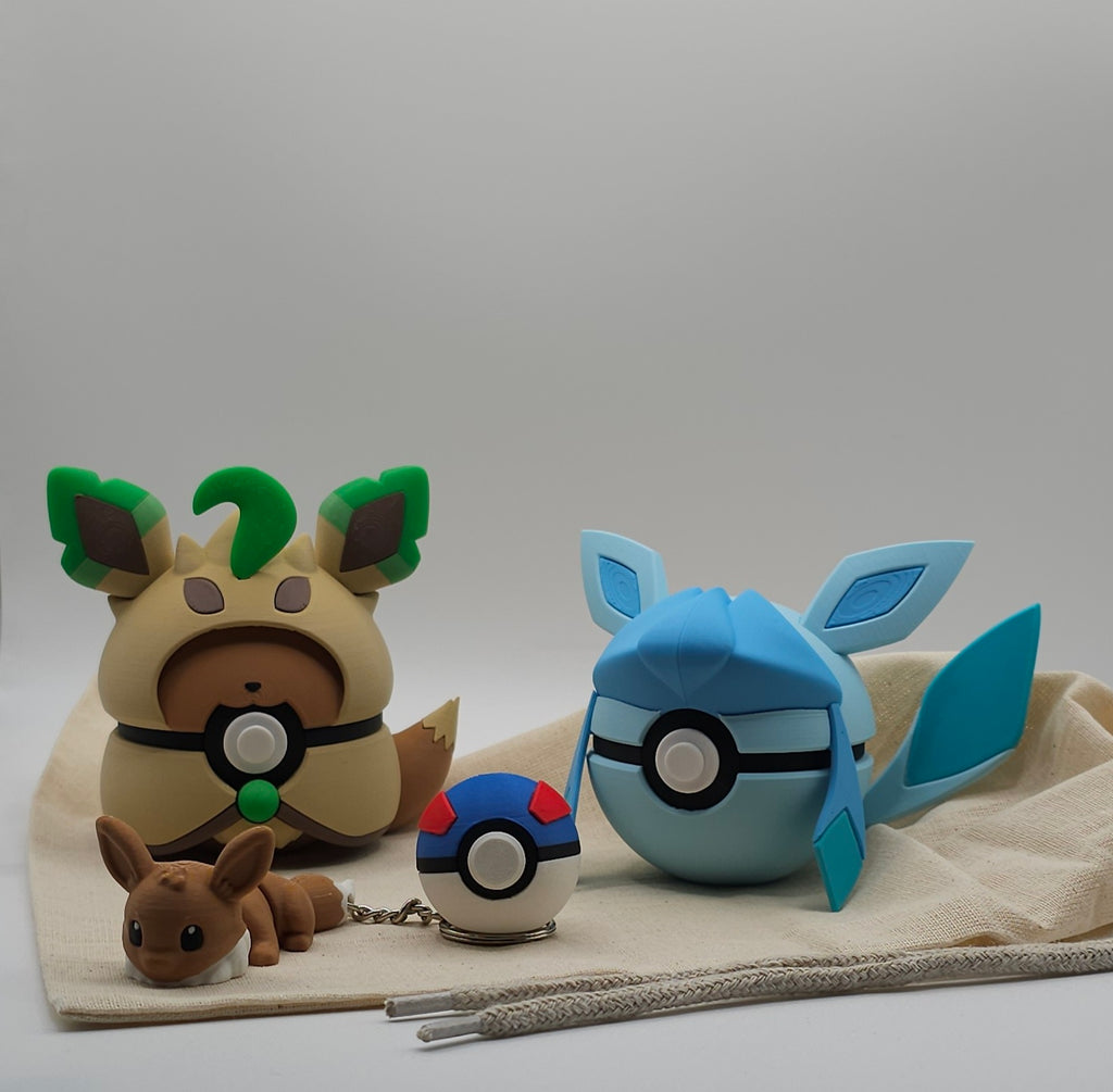 Eevee Inspired Mystery Bag- Mystery 3D Printed Gift Set- Unique Fan Art Collectible