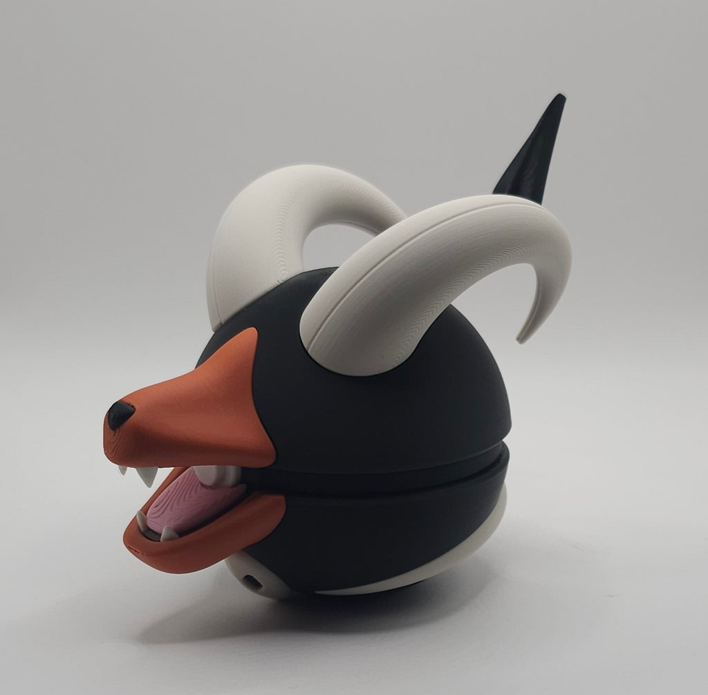 Pokemon Character Design- 3D Printed Pokeball- Houndoom- Unique Display Collectible