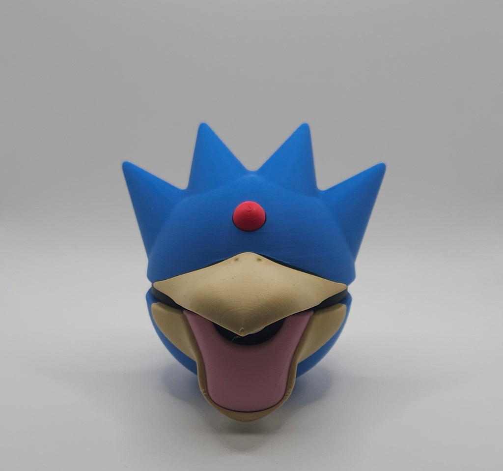 Pokemon Character Design - 3D Printed Pokeball - Golduck - Unique Display Collectible