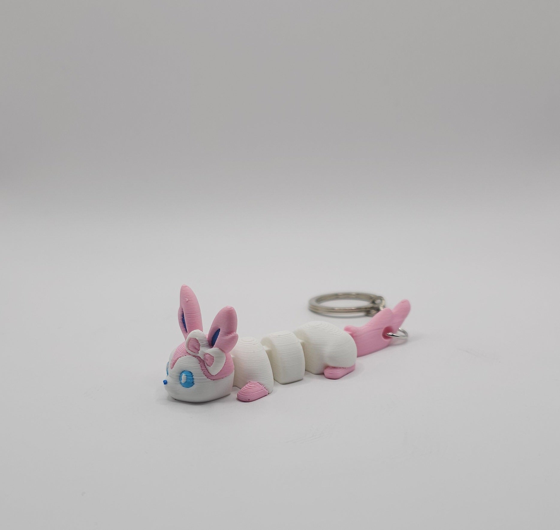 Eevee & Eeveelutions Pokemon Character- 3D Printed Flexi Keychain- Unique Fan Art Collectible