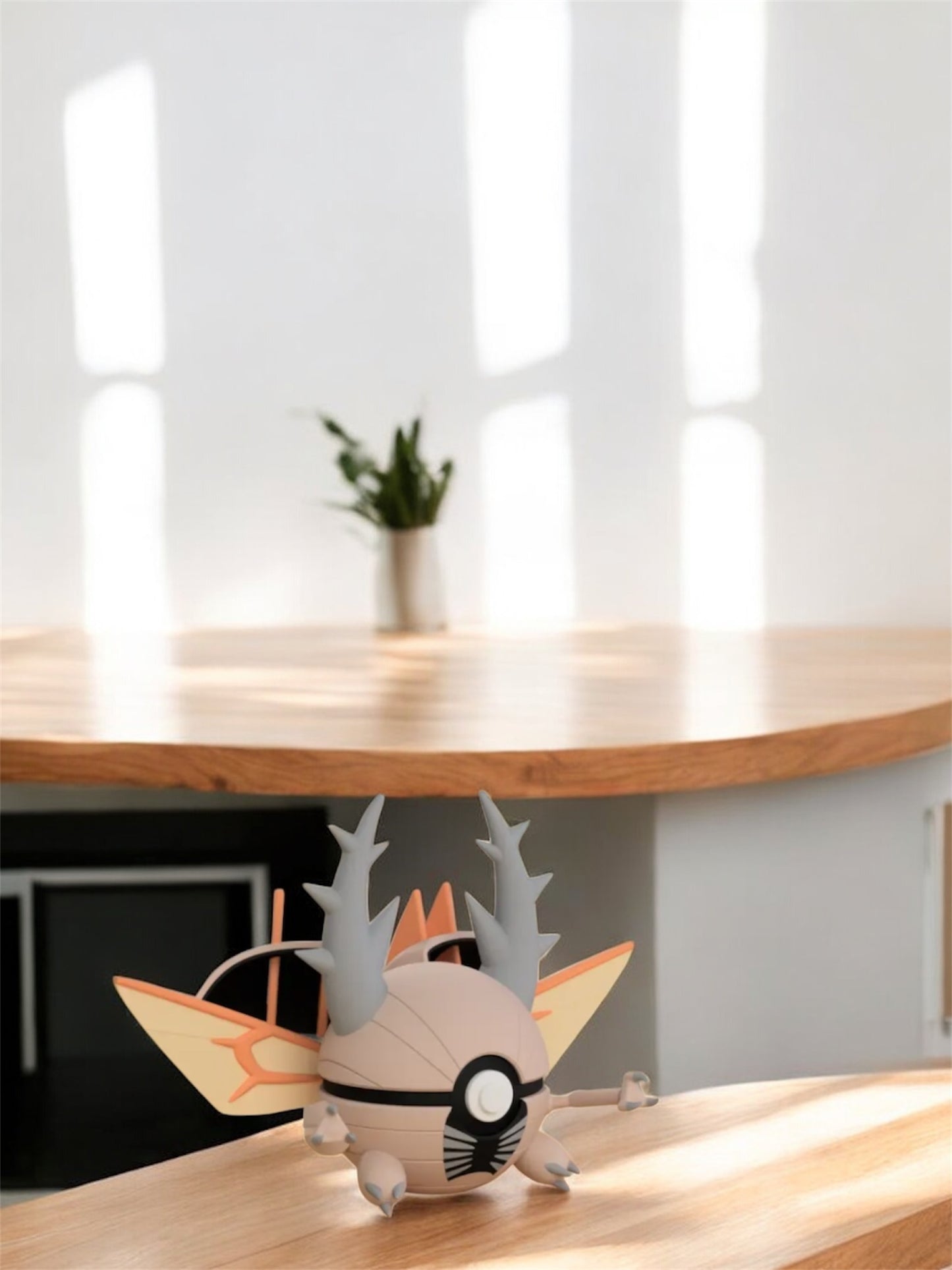 Pokemon Character Design- 3D Printed Pokeball- Mega Pinsir- Unique Display Collectible