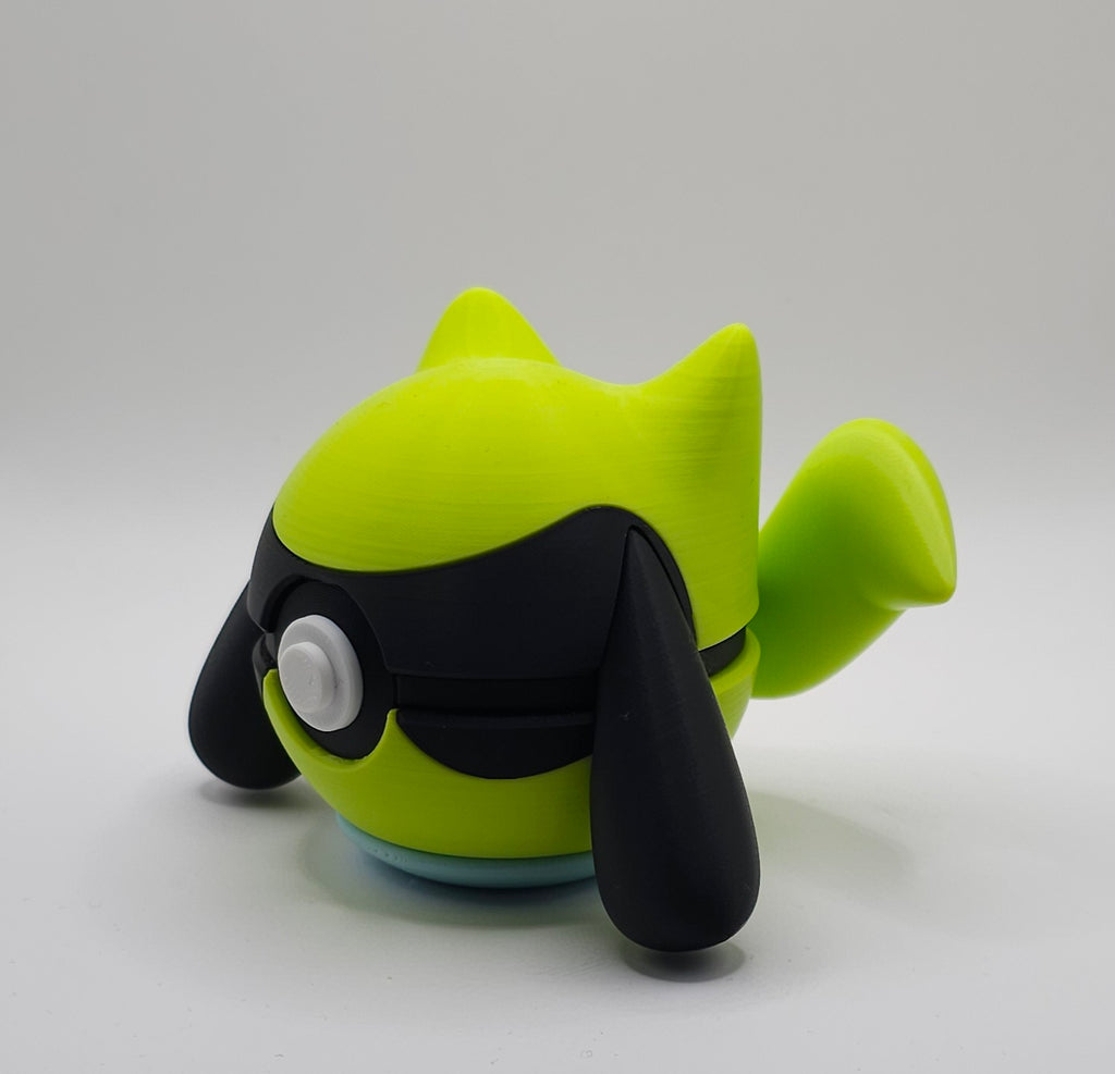 Pokemon Character Design- 3D Printed Pokeball- Riolu- Unique Display Collectible