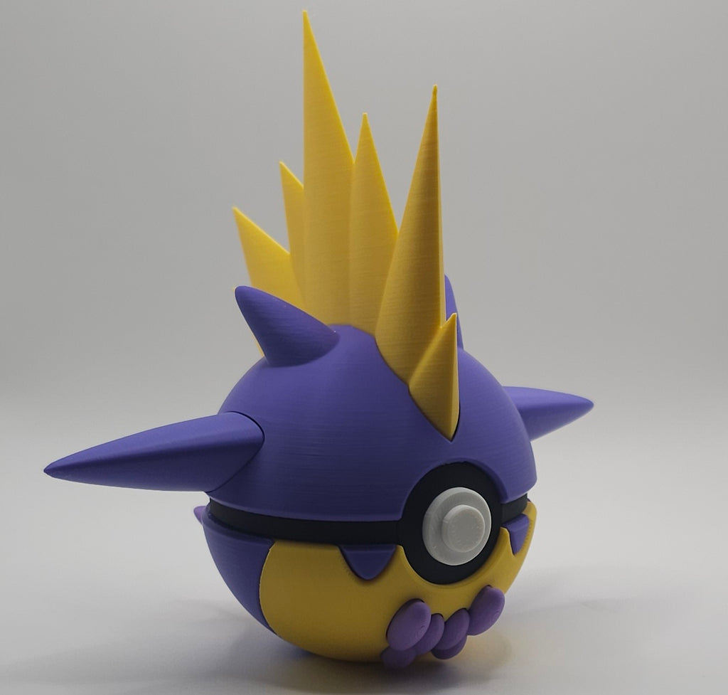 Pokemon Character Design- 3D Printed Pokeball- Toxtricity- Unique Display Collectible