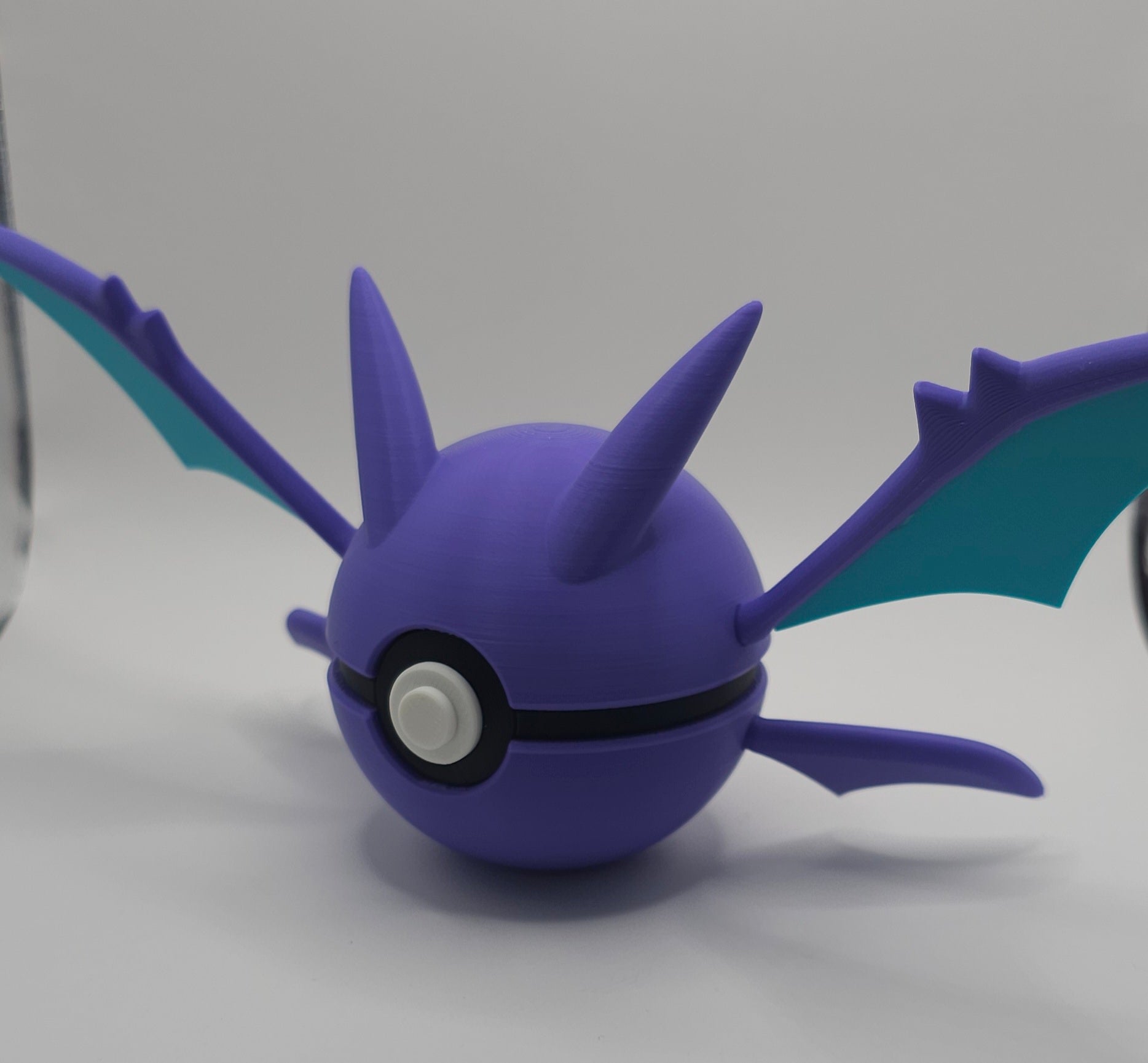 Pokemon Character Design- 3D Printed Pokeball- Crobat- Unique Display Collectible