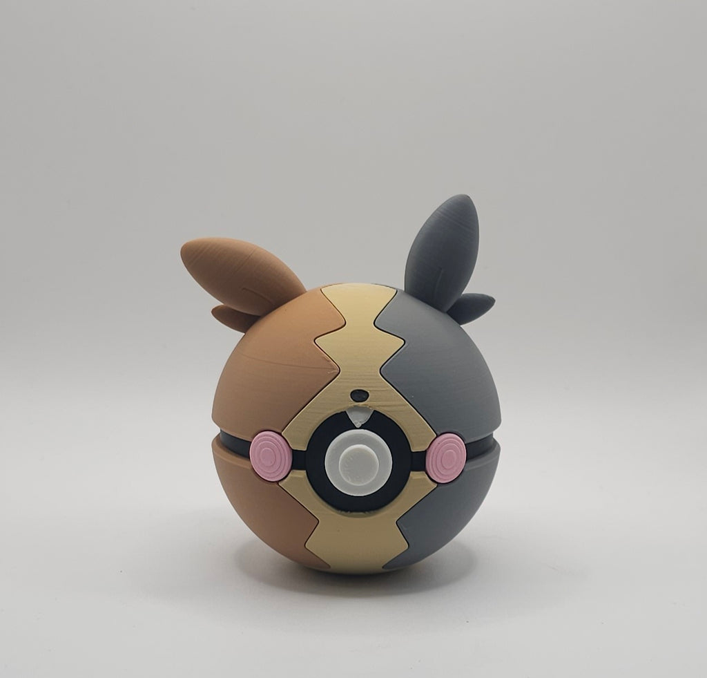 Pokemon Character Design- 3D Printed Pokeball- Morpeko- Unique Display Collectible