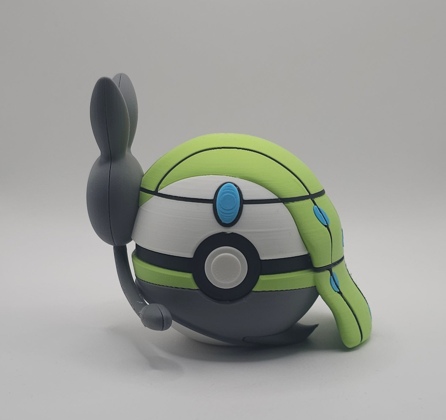 Pokemon Character Design- 3D Printed Pokeball- Meloetta- Unique Display Collectible