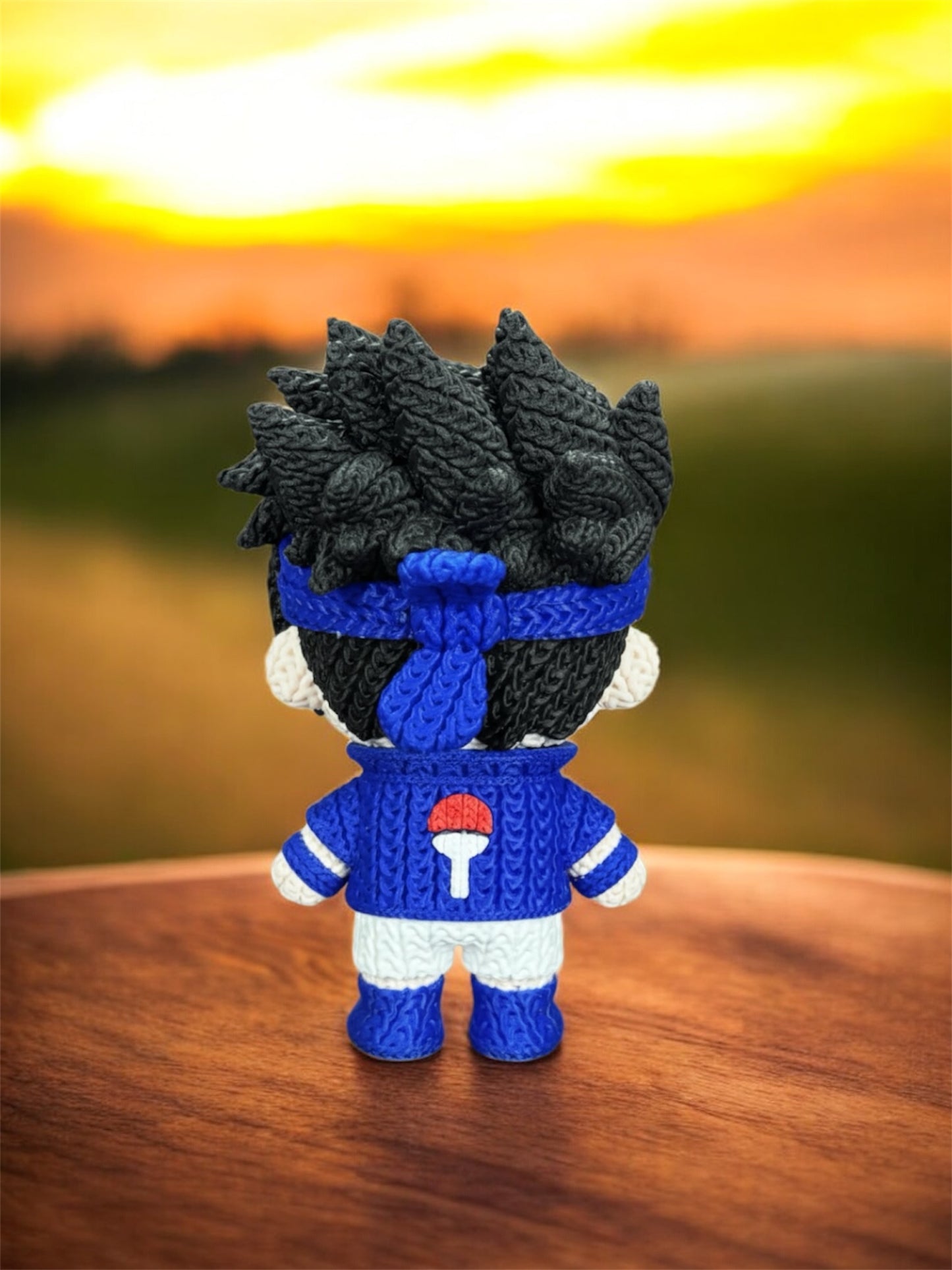 Knitted Design - 3D Printed Naruto inspired Character Figures - Unique Display Collectibles