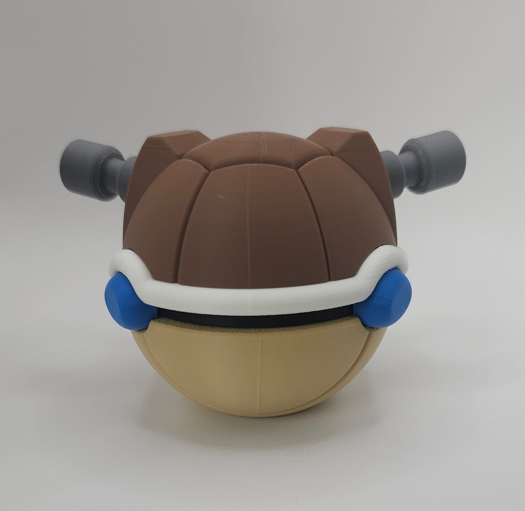 Pokemon Character Design 3D Printed Pokeball - Blastoise - Unique Display Collectible