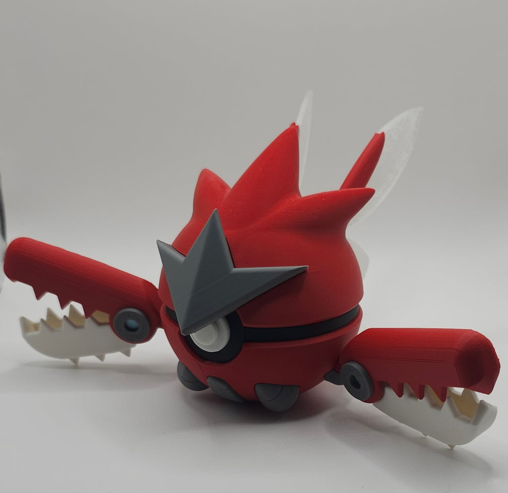 Pokemon Character Design- 3D Printed Pokeball- Mega Scizor- Unique Display Collectible