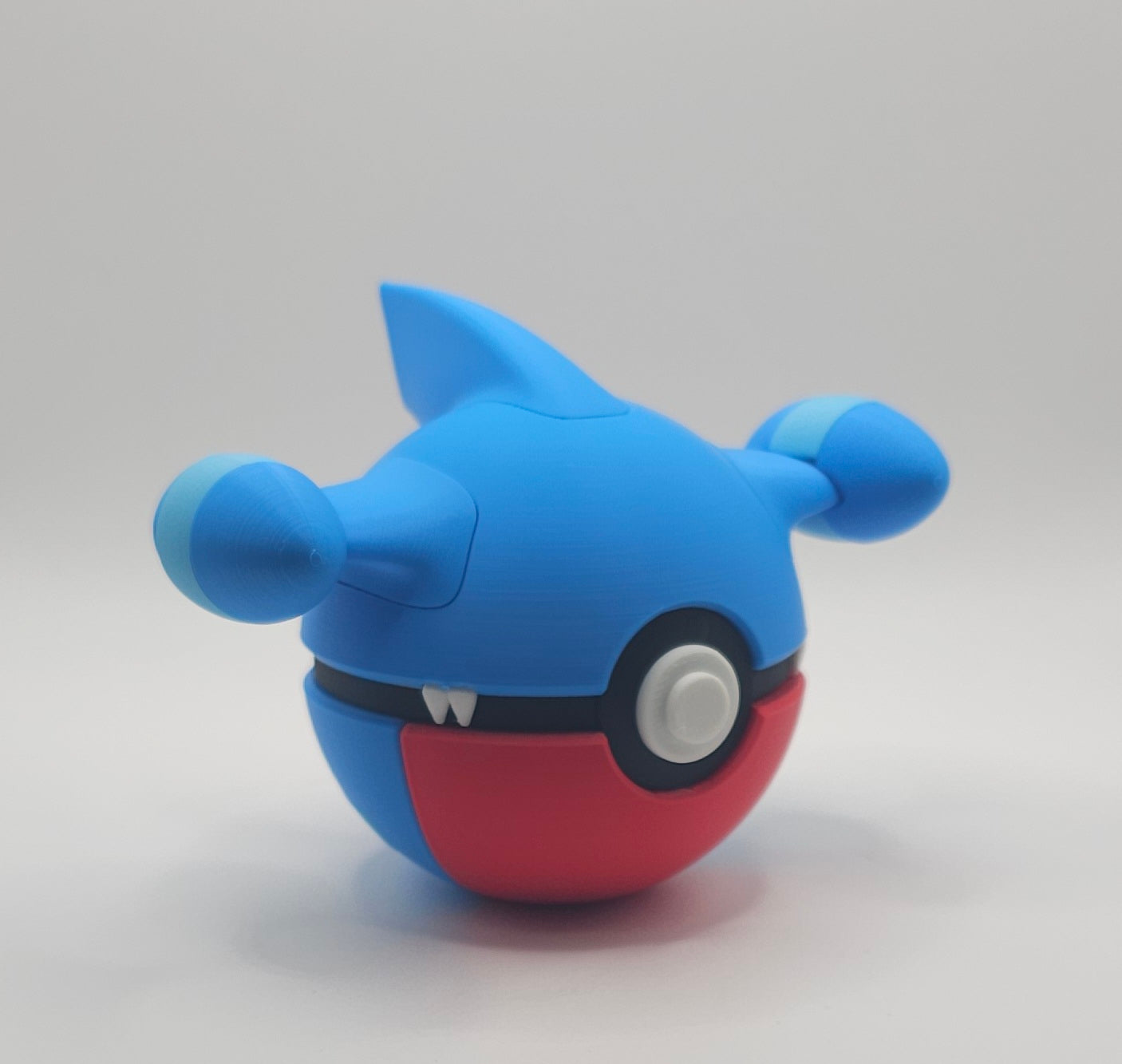 Pokemon Character Design- 3D Printed Pokeball- Gible- Unique Display Collectible