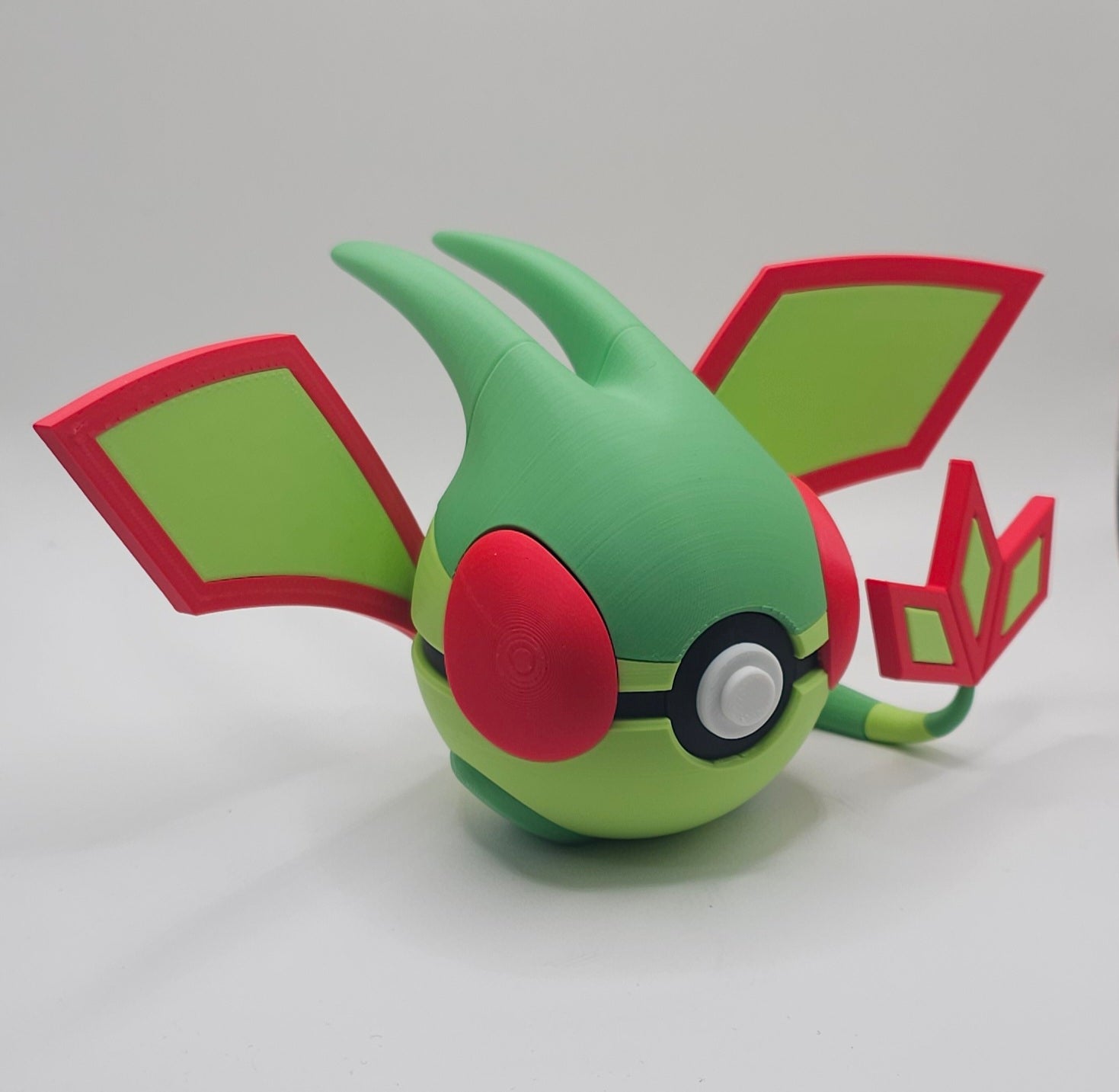 Pokemon Character Design- 3D Printed Pokeball- Flygon- Unique Display Collectible