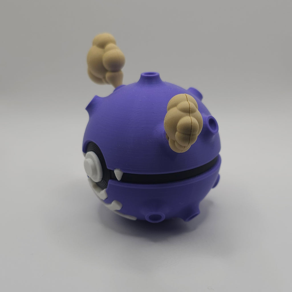 Pokemon Character Design - 3D Printed Pokeball - Koffing - Unique Display Collectible
