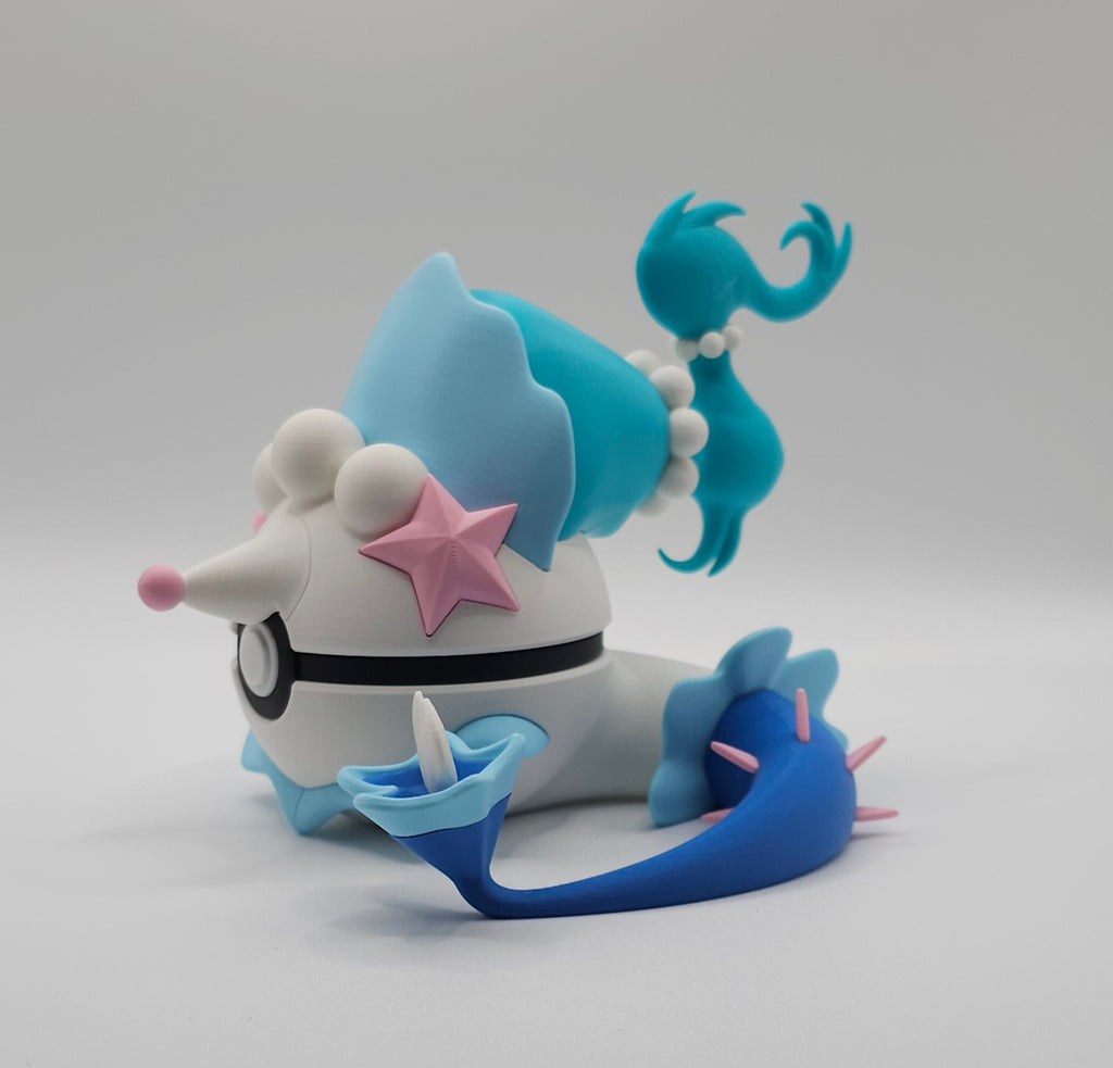 Pokemon Character Design- 3D Printed Pokeball- Primarina- Unique Display Collectible