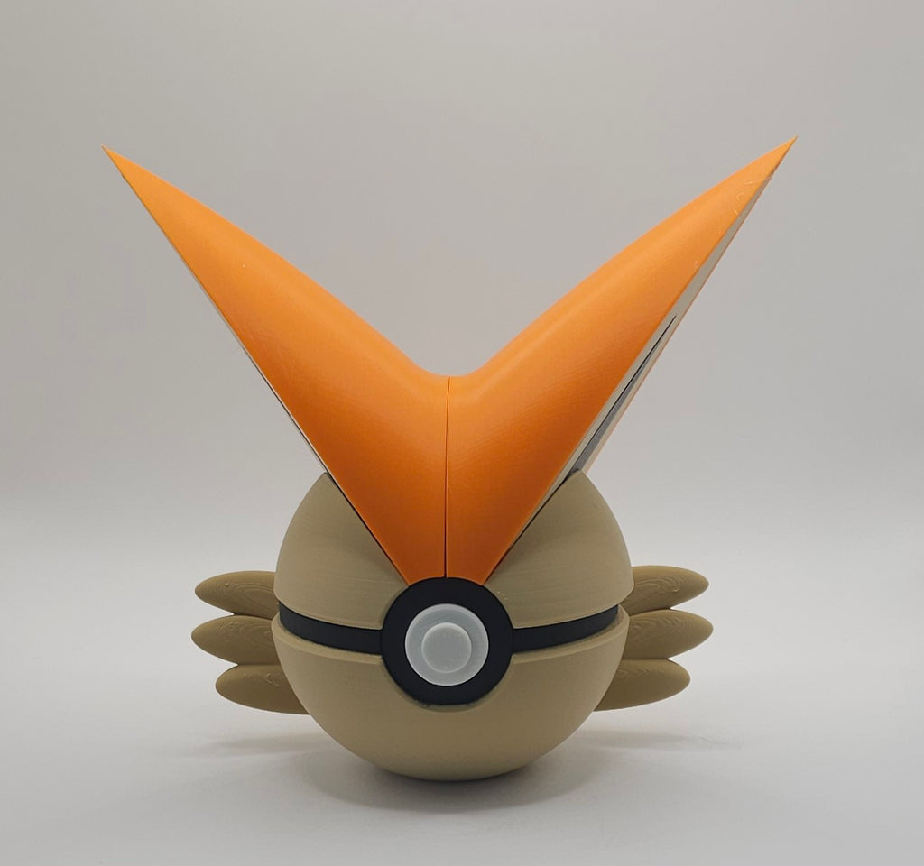 Pokemon Character Design- 3D Printed Pokeball- Victini- Unique Display Collectible