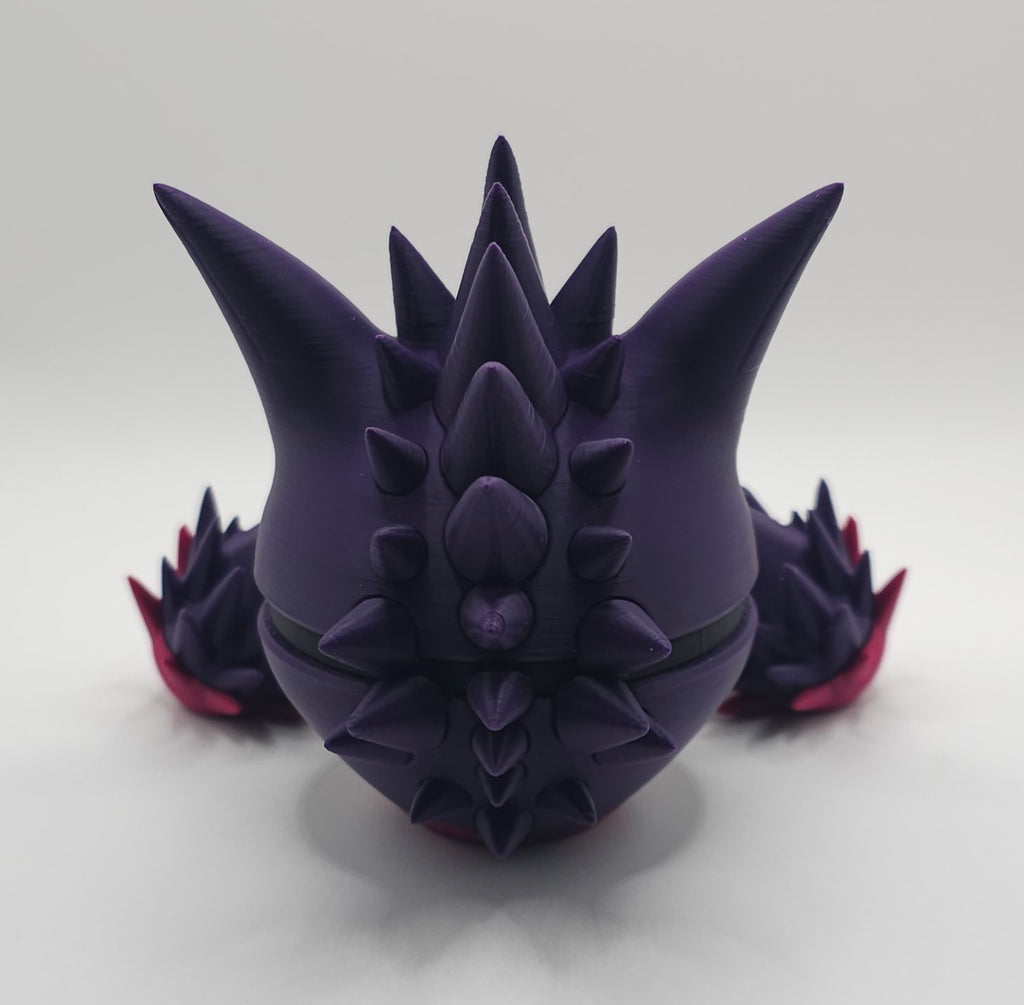 Pokemon Character Design- 3D Printed Pokeball- Mega Gengar - Unique Display Collectible