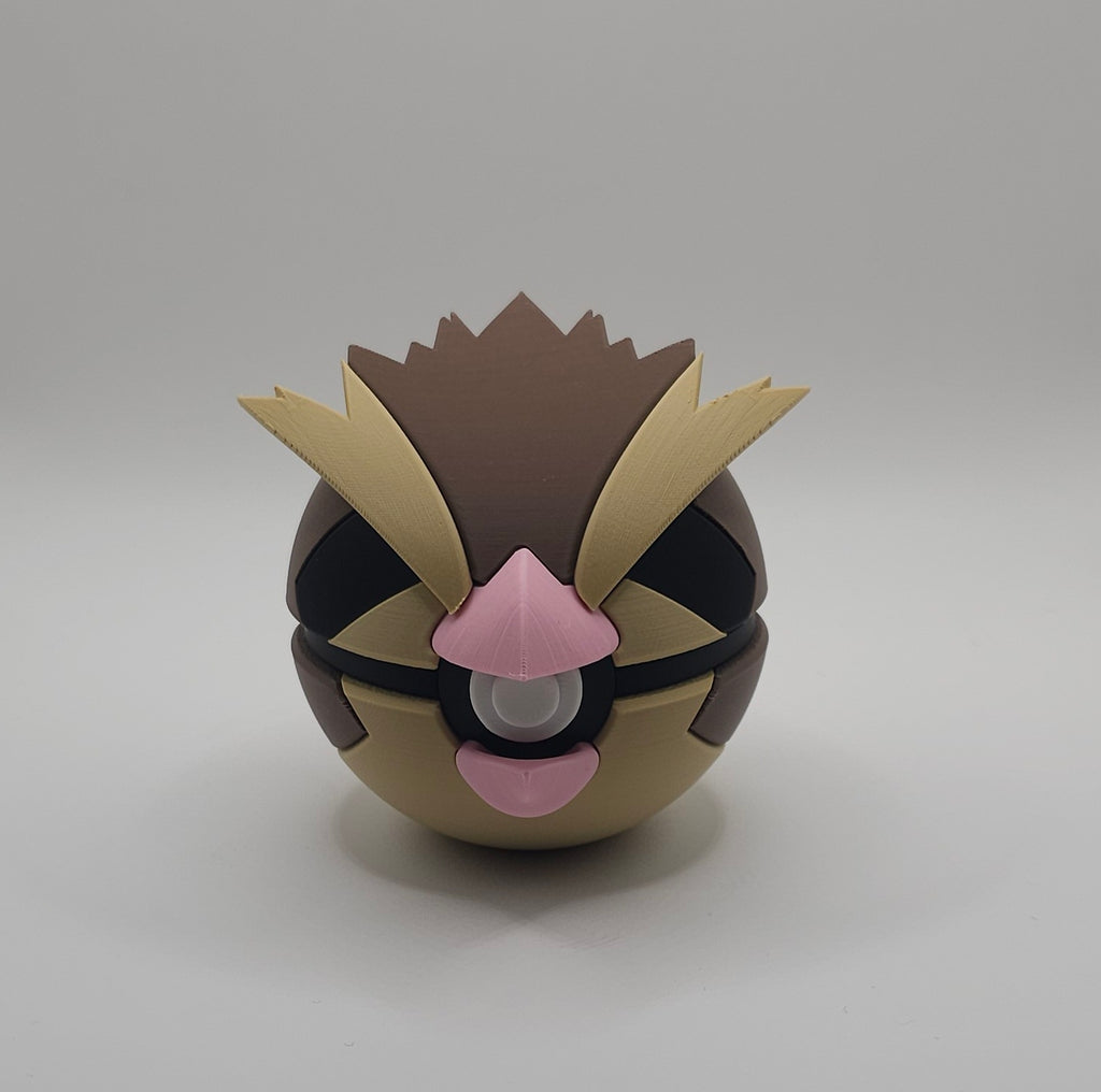 Pokemon Character Design - 3D Printed Pokeball - Pidgey- Unique Display Collectible
