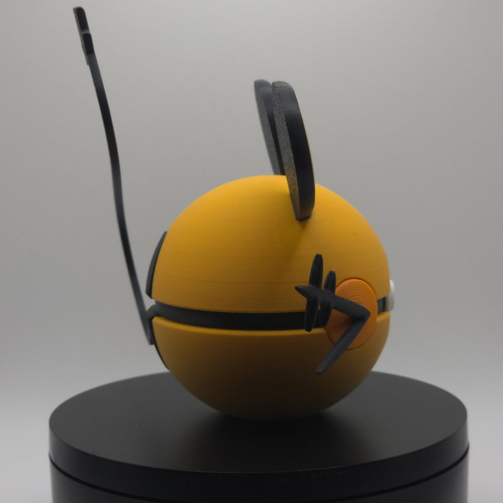 Pokemon Character Design- 3D Printed Pokeball- Dedenne- Unique Display Collectible