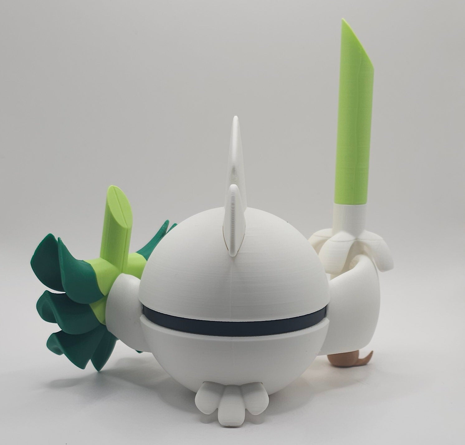 Pokemon Character Design- 3D Printed Pokeball- Sirfetchd - Unique Display Collectible