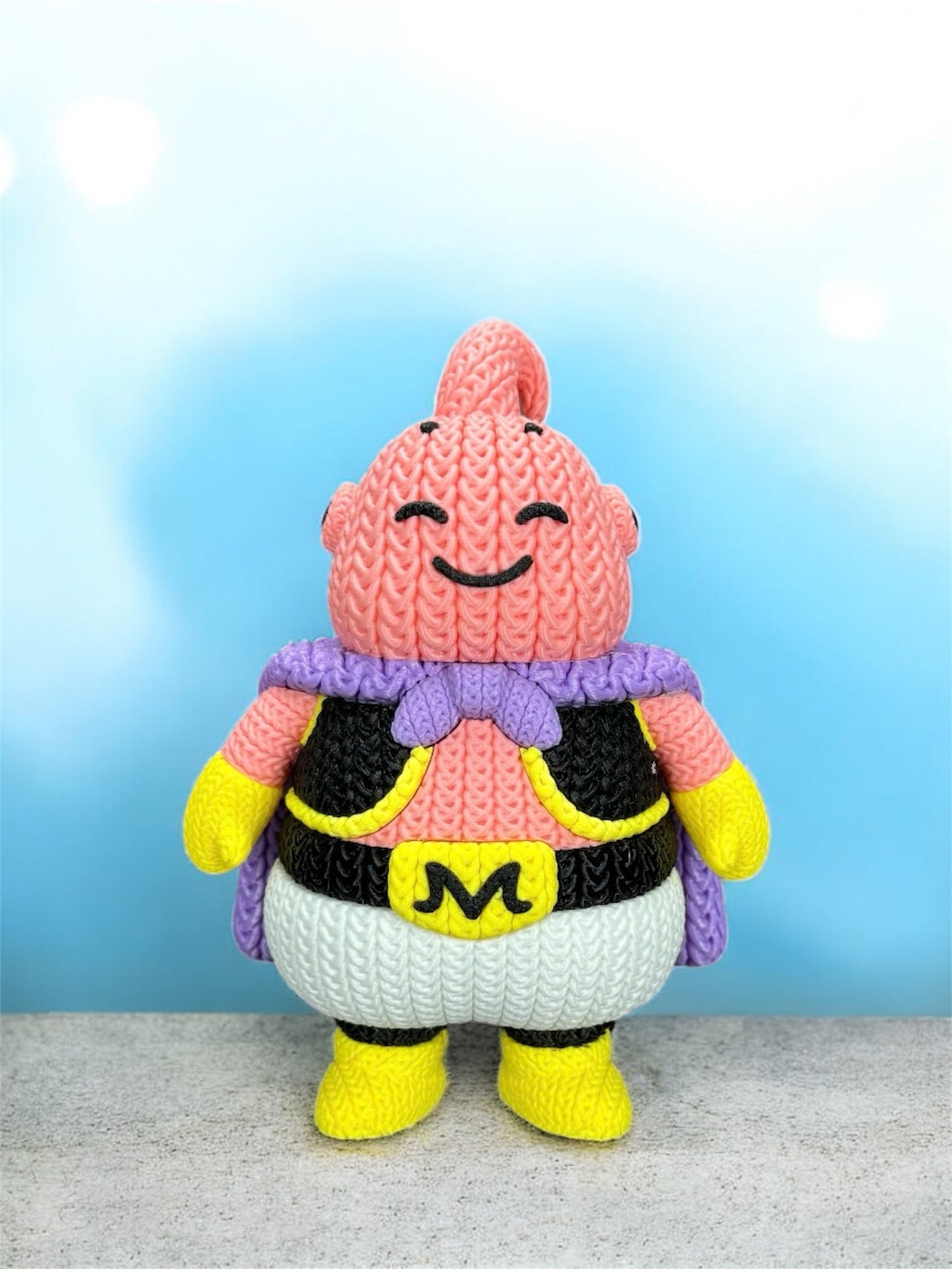 Knitted Design - 3D Printed Dragonball Z Character Figures - Unique Display Collectibles