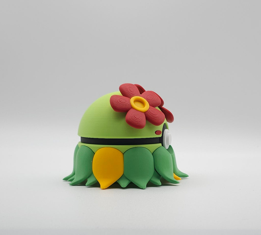 Pokemon Character Design- 3D Printed Pokeball- Bellossom- Unique Display Collectible