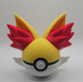 Pokemon Character Design- 3D Printed Pokeball- Fennekin- Unique Display Collectible