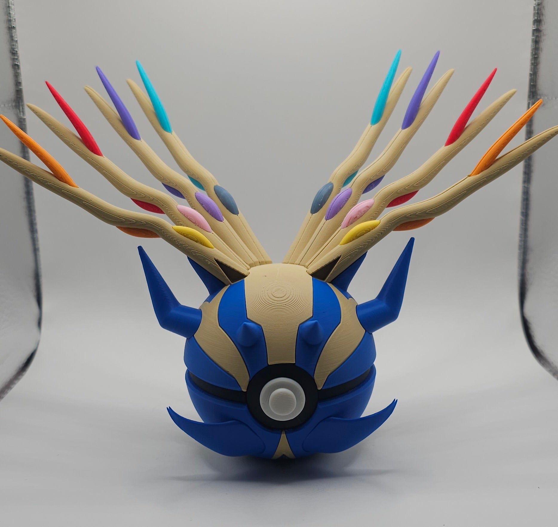 Pokemon Character Design- 3D Printed Pokeball- Xerneas- Unique Display Collectible