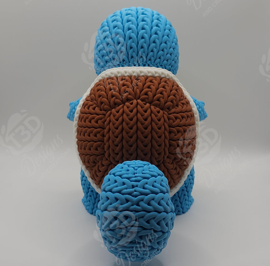 Squirtle & Evolutions Knitted Design Figures
