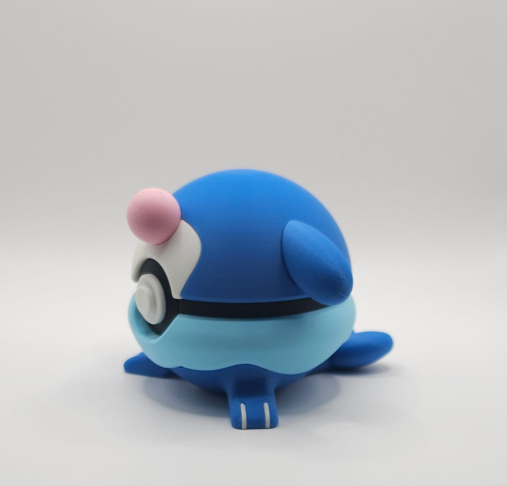 Pokemon Character Design- 3D Printed Pokeball- Popplio- Unique Display Collectible