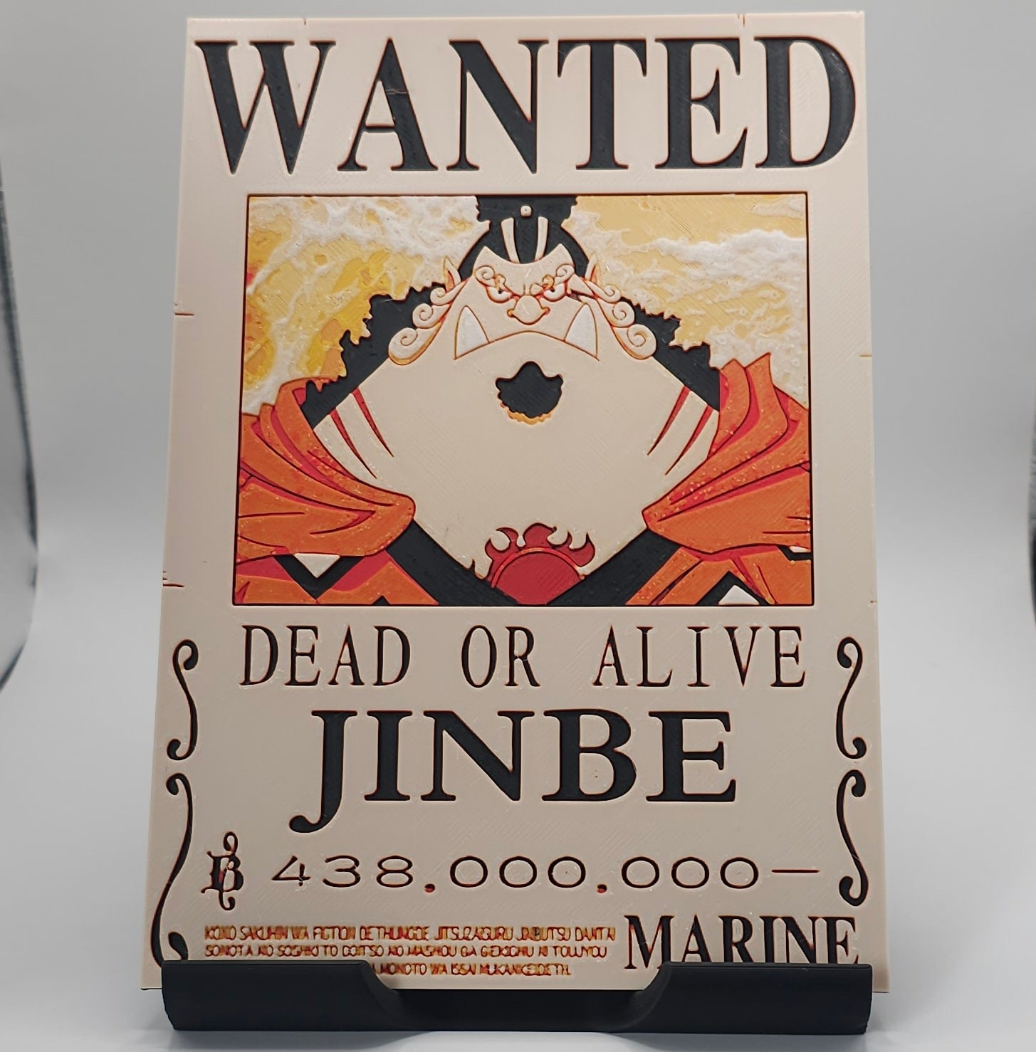One Piece Inspired Wanted Character Posters- 3D Printed Hueforge- Unique Display Fan Art Collectible