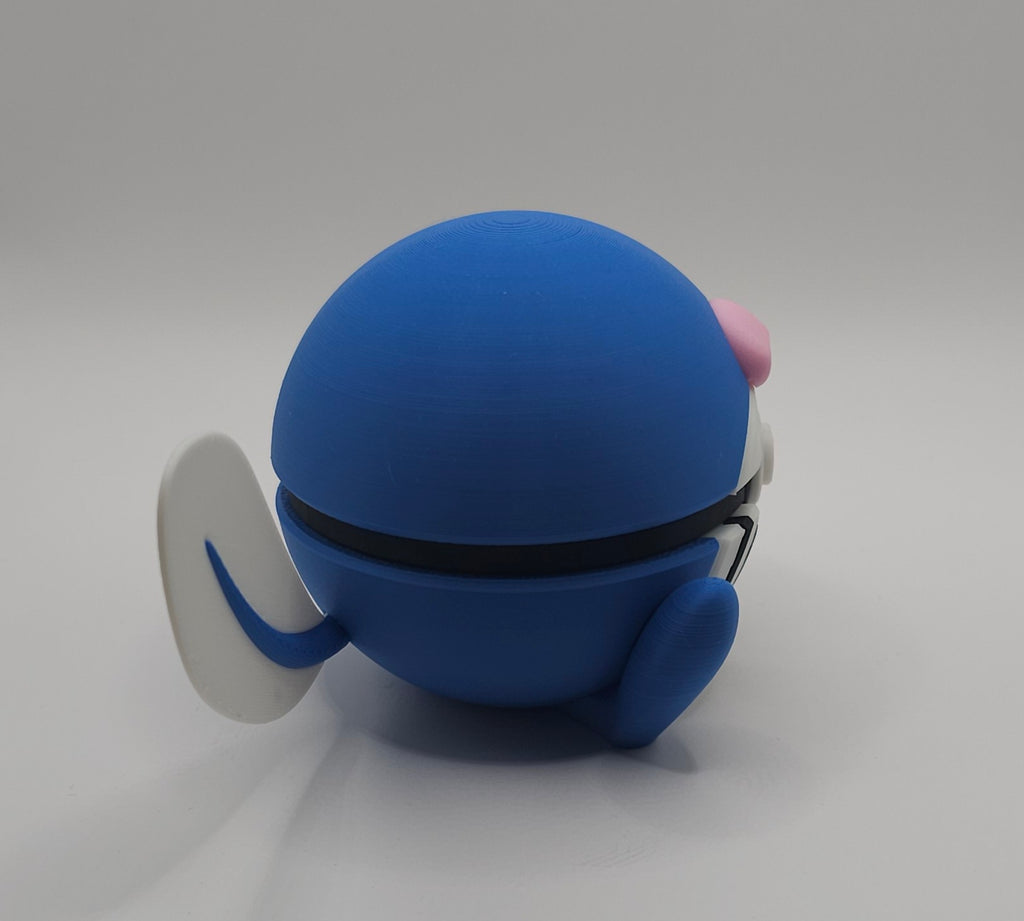 Pokemon Character Design 3D Printed Pokeball - Poliwag - Unique Display Collectible